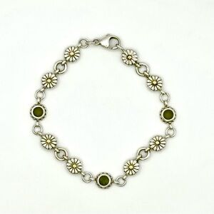 Lagos Two Tone Daisy Link Bracelet  RARE